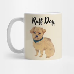 Funny Adorable Cream Norfolk Terrier Dog Having A Rough Day Mug